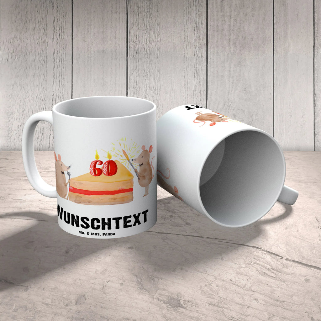 Personalisierte Tasse 60. Geburtstag Mäuse Kuchen Personalisiert, Tasse mit Namen, Namen, Drucken, Wunschname, Tasse, Namenstasse, Personalisierte Tasse, Geburtstag, Geburtstagsgeschenk, Geschenk, Geburtstage, Geburtstagsfeier, Happy Birthday, Maus