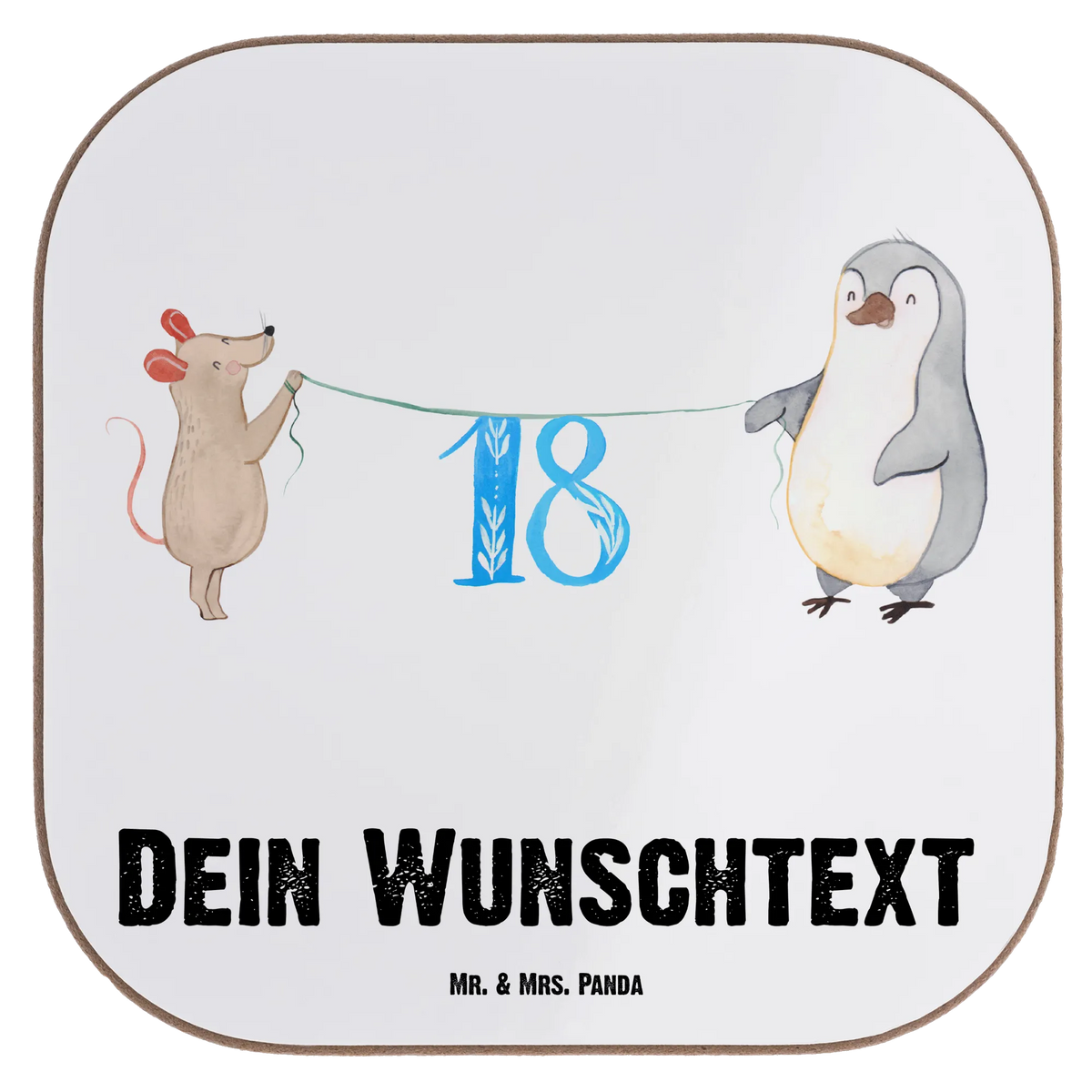 Personalised coaster 18th birthday mouse penguin celebration, sayings, boyfriend, money gifts, gift ideas, gift package, birthday present, special gifts, Birthday, birthday party, friends, birthday wish, birthday cards, 18th birthday, 30th birthday, 40th, 50th, 60th, 70th, 80th, 90th, 90th., gifts for girlfriend, congratulations, 1 year, guest gifts, gifts online, gift basket, unusual gifts, extraordinary gifts, original gifts, gift items, special birthday gifts, birthday, cake, present