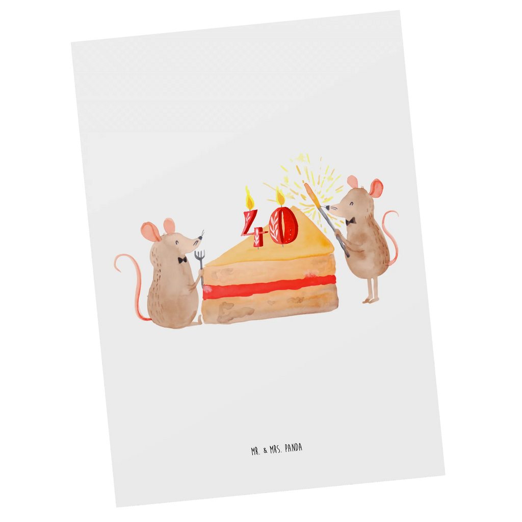 Postcard 40th birthday mice cake Einladungskarte, Geburtstagskarte, Postkarte, Geschenkkarte, Ansichtskarten, Ansichtskarte, Grußkarte, Einladung, Einladung Geburtstag, Karte, Dankeskarte, Einladungskarten Geburtstag, Geburtstag, Geburtstagsgeschenk, Geschenk, Geburtstagsfeier, Geburtstage, Happy Birthday, Maus
