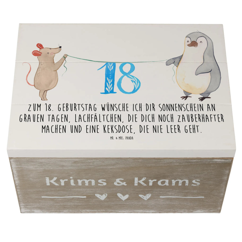 Holzkiste 18. Geburtstag Maus Pinguin Holz Aufbewahrungsbox, Holzboxen, Aufbewahrungsbox aus Holz, Holztruhe, kiste holz, Aufbewahrungsbox, Box aus Holz, Holzkiste, holztruhen, Aufbewahrungsbox Holz, Holzkiste mit Deckel, Holzbox mit Deckel, aufbewahrungskiste mit deckel, Schatulle, holzkästchen, holzschatulle, Holzbox, Aufbewahrungskiste, truhe holz, Holzkisten, box holz, aufbewahrungstruhe, holzschachtel, aufbewahrungskisten, aufbewahrungsboxen, Geburtstagsgeschenk, Geburtstag, Geschenk, Torte, Party, Kuchen, Feiern