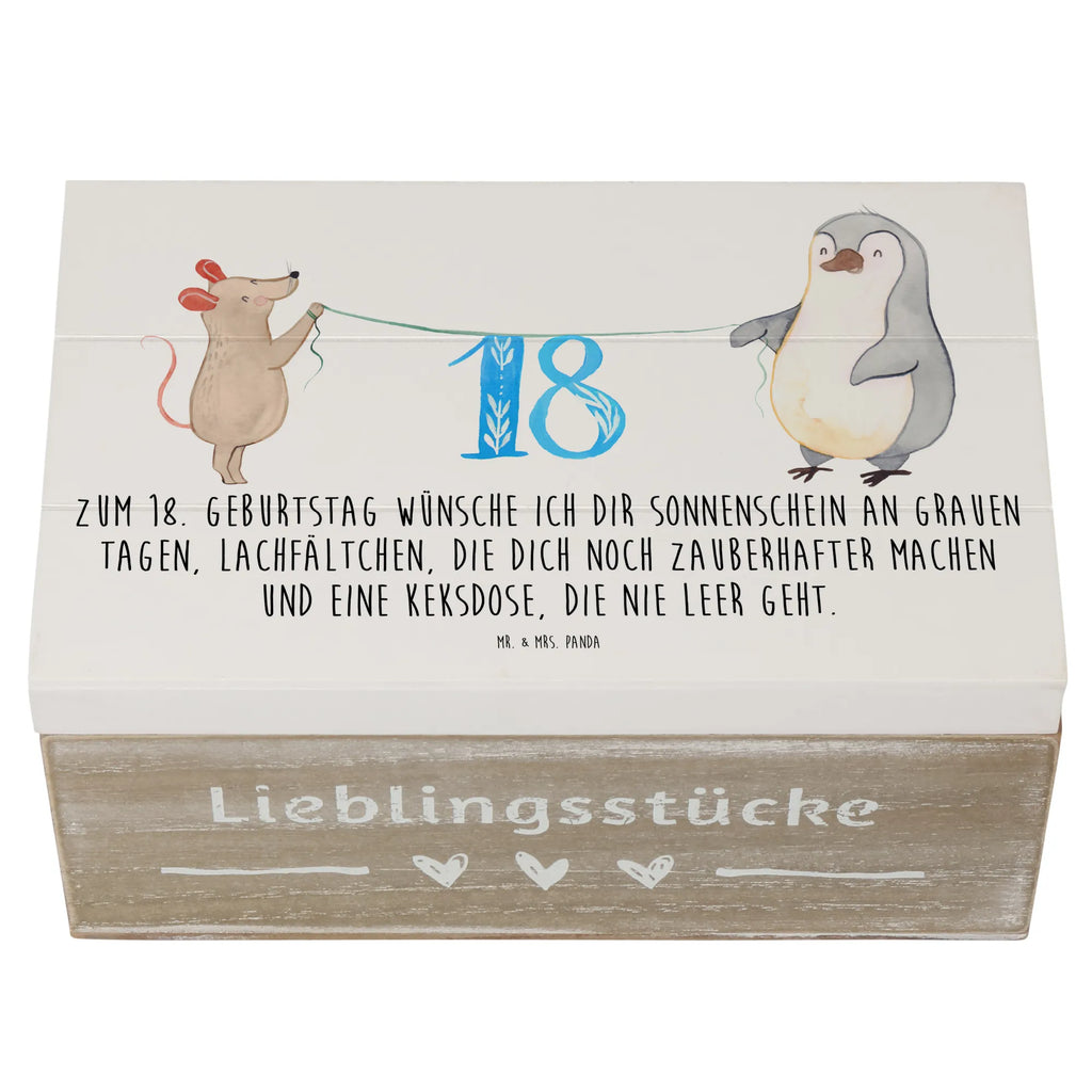 Holzkiste 18. Geburtstag Maus Pinguin Holz Aufbewahrungsbox, Holzboxen, Aufbewahrungsbox aus Holz, Holztruhe, kiste holz, Aufbewahrungsbox, Box aus Holz, Holzkiste, holztruhen, Aufbewahrungsbox Holz, Holzkiste mit Deckel, Holzbox mit Deckel, aufbewahrungskiste mit deckel, Schatulle, holzkästchen, holzschatulle, Holzbox, Aufbewahrungskiste, truhe holz, Holzkisten, box holz, aufbewahrungstruhe, holzschachtel, aufbewahrungskisten, aufbewahrungsboxen, Geburtstagsgeschenk, Geburtstag, Geschenk, Torte, Party, Kuchen, Feiern