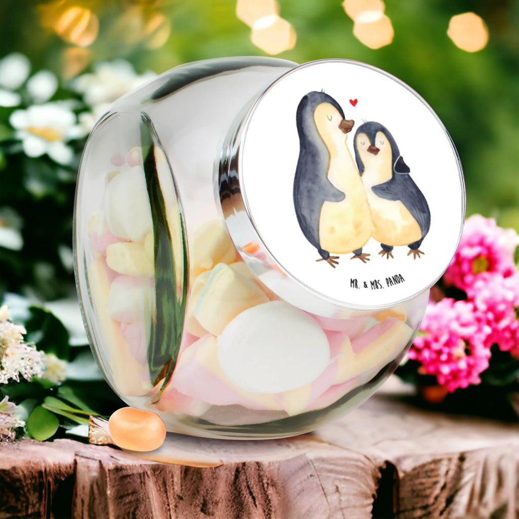 Candy Jar Penguin embrace Penguin, North Pole, Winter, Penguins, wedding gift, engagement, love gift, lovers, anniversary, penguin, wedding day, proof of love, love, wedding