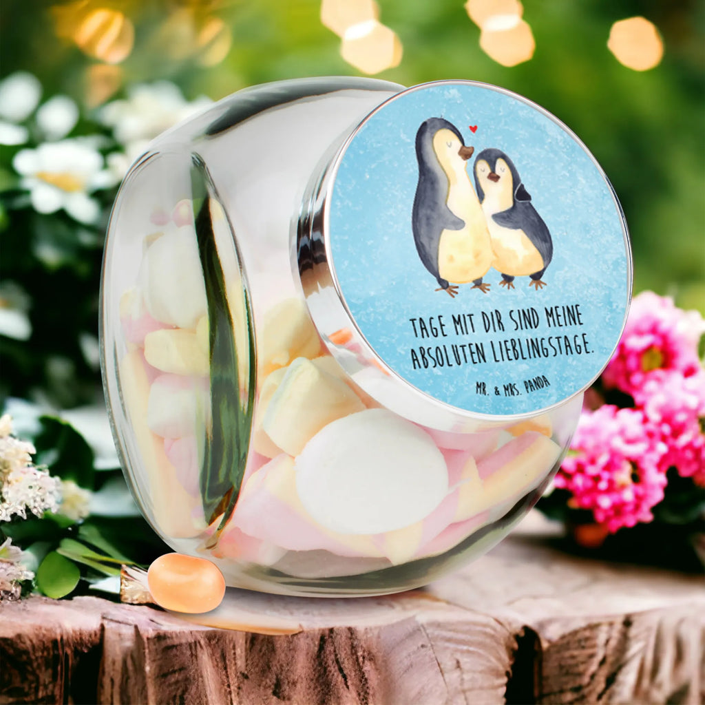 Candy Jar Penguin embrace Penguin, North Pole, Winter, Penguins, wedding gift, engagement, love gift, lovers, anniversary, penguin, wedding day, proof of love, love, wedding