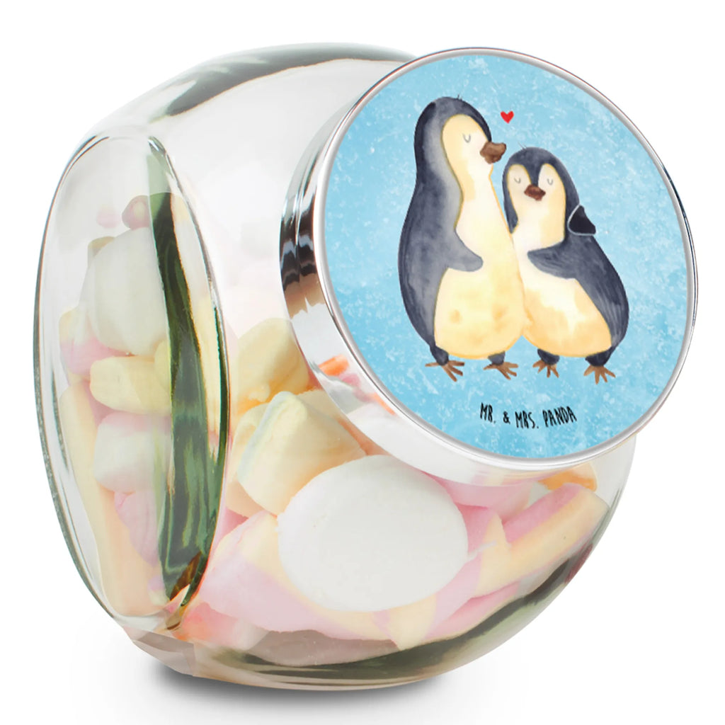 Candy Jar Penguin embrace Penguin, North Pole, Winter, Penguins, wedding gift, engagement, love gift, lovers, anniversary, penguin, wedding day, proof of love, love, wedding