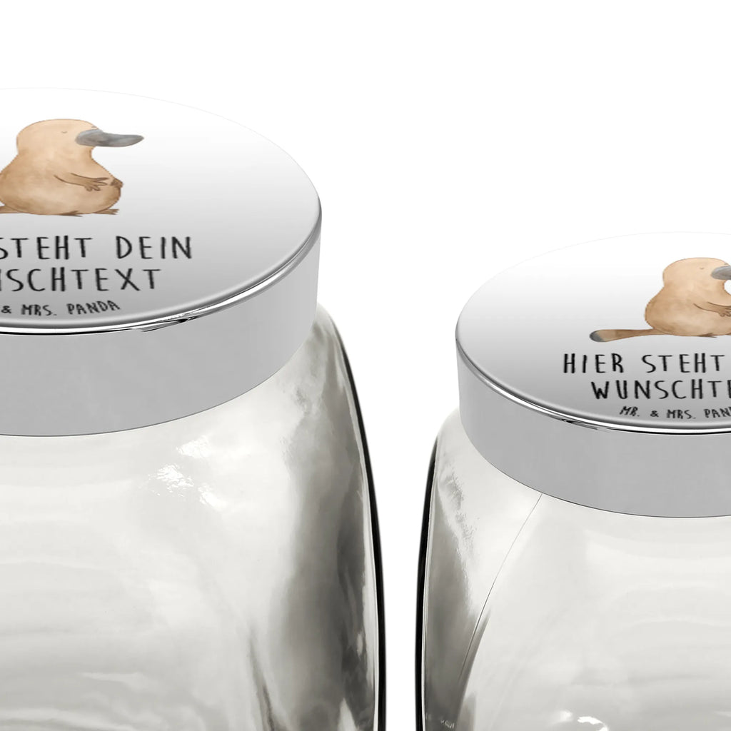 Personalized Candy Jar platypus courage Seafood, aquatic animals, ocean, sea, fish, shells, corals, reef, whale, narwhal, sea urchin, lobster, platypus, turtle, manatee, crocodile, orca, shrimp, gifts for seafood lovers, water world, underwater animals, underwater world, vacation, deep sea, seafood fans, gift ideas, seafood decoration, seafood posters, motivation, Raodtrip, courage, Platypus, wisdom, world trip, work, new beginning, office, training, new start, brave