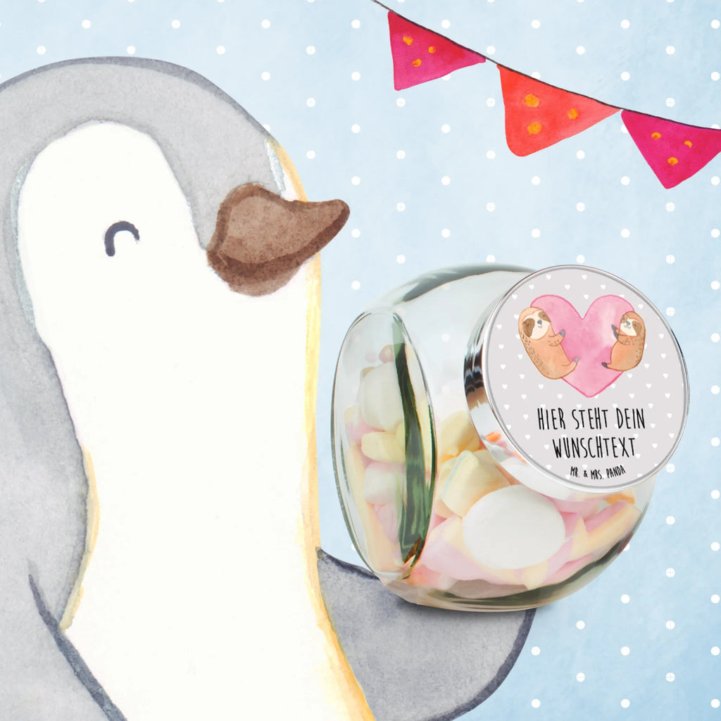 Personalized Candy Jar sloths Heart Love, Loving, Two, Together, Marriage, Engagement, Proposal of marriage, Love gift, gift for her, gift for him, anniversary gift, Valentine&#39;s Day Gift for Women Love Gift Anniversary Wedding Anniversary Party Favor Gift for Girlfriend Gift for Partner Boyfriend Gift Token of Love for Men for Husband