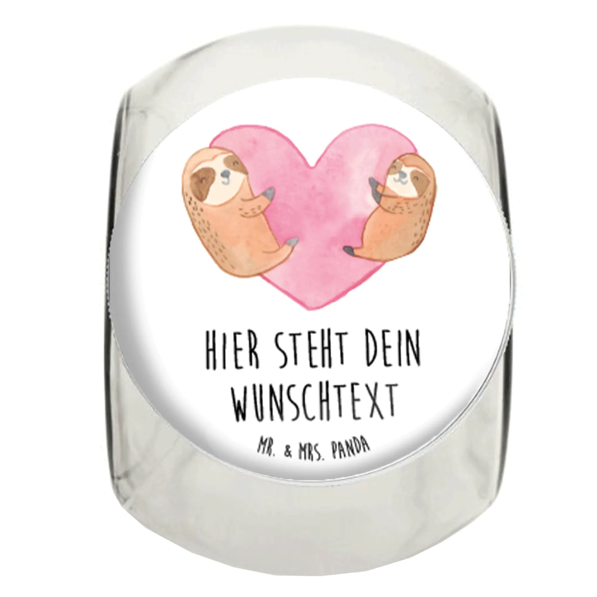 Personalized Candy Jar sloths Heart Love, Loving, Two, Together, Marriage, Engagement, Proposal of marriage, Love gift, gift for her, gift for him, anniversary gift, Valentine's Day Gift for Women Love Gift Anniversary Wedding Anniversary Party Favor Gift for Girlfriend Gift for Partner Boyfriend Gift Token of Love for Men for Husband