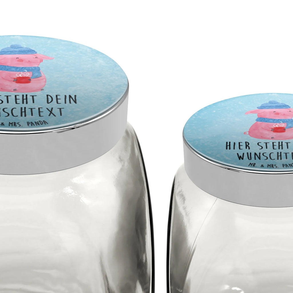 Personalized Candy Jar Pig Mulled wine Winter, Christmas, Christmas time, snow, punch, mulled pig, Christmas market, mulled wine