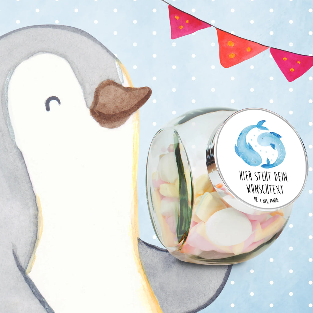 Personalized Candy Jar Star sign fish constellations, birthdays, astrology, zodiac, date of birth, month of birth, fish constellation, fish, gift february, birthday february, birthday march, gift march, fish sign, fish gift