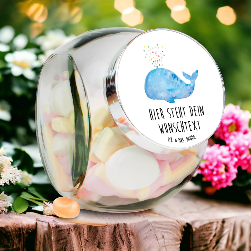 Personalized Candy Jar whale confetti Seafood, aquatic animals, ocean, sea, fish, shells, corals, reef, whale, narwhal, sea urchin, lobster, platypus, turtle, manatee, crocodile, orca, shrimp, gifts for seafood lovers, water world, underwater animals, underwater world, vacation, deep sea, seafood fans, gift ideas, seafood decoration, seafood posters, whales, losing weight, new start, confetti, Whale, new beginning, period of life, separation, birthday, motivation, diet