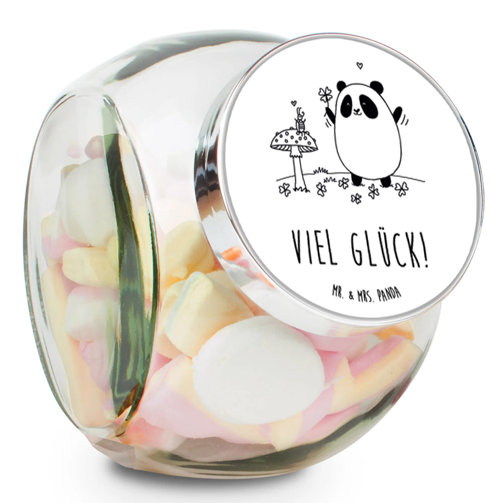Bonbonglas Panda Glück, Kaffeedose, Bonboniere, Teedose, glasbehälter