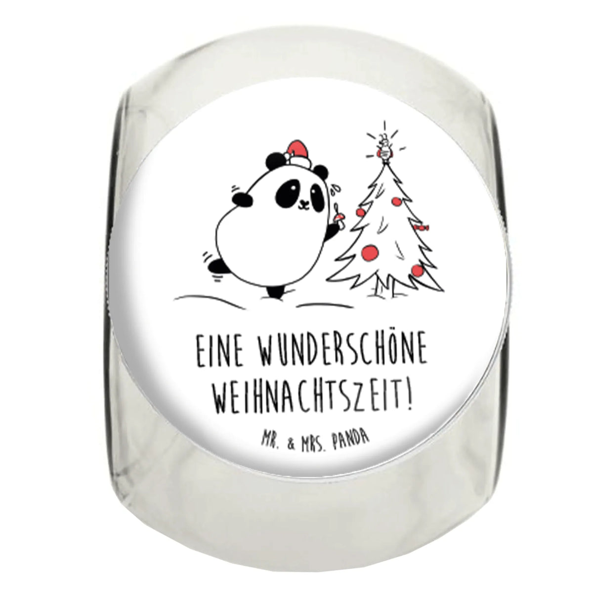 Candy Jar Panda Christmas Time Dekoglas, Vorratsglas, Frischhaltedose, Vorratsdose, mehrzweckglas, Süßigkeitenglas, Vorratsbehälter, aufbewahrungsglas, keksdose glas, gewürzglas, Naschglas, Kaffeedose, Candyglas, Teedose, Glasdose, Naschdose, Bonboniere, Bonbonbehälter, Süßigkeiten Glas, glasbehälter, lebensmittelbehälter glas, Müsli Glas, keksglas, Lebensmittelbehälter, küchenglas, Bonbonglas, Vorratsdose Glas, schraubglas, Aufbewahrungsdose