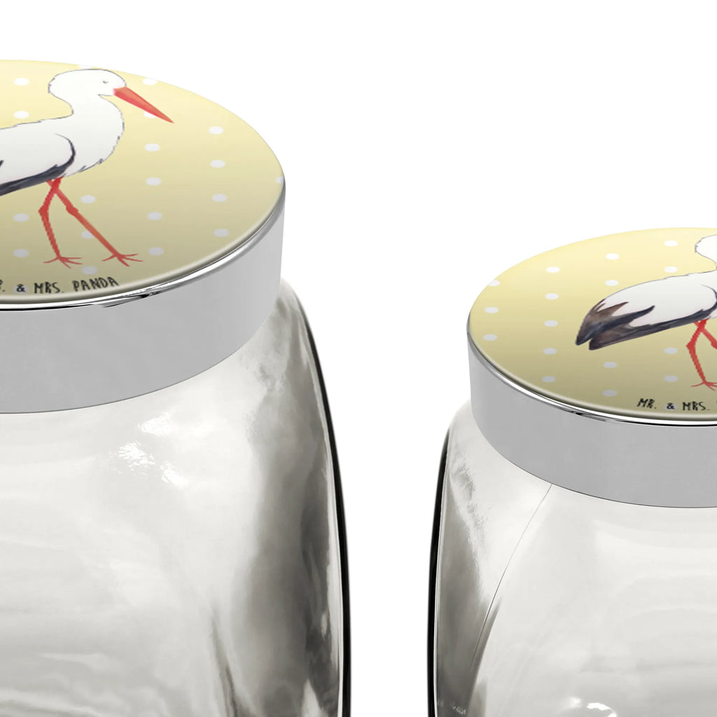 Słoik na cukierki Bocian Motywy zwierzęce, dobra energia, zabawne powiedzonka, zwierzęta