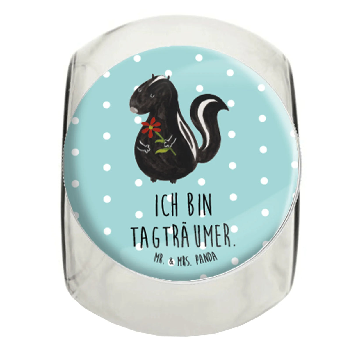 Bonbonglas Stinktier Blume Glasdose, glasbehälter, Kaffeedose, Vorratsdose, Vorratsglas, gewürzglas, Teedose, Vorratsbehälter, lebensmittelbehälter glas, Dekoglas, keksdose glas, Candyglas, Lebensmittelbehälter, Naschdose, Süßigkeitenglas, aufbewahrungsglas, Naschglas, Vorratsdose Glas, schraubglas, Müsli Glas, keksglas, Süßigkeiten Glas, Bonbonbehälter, küchenglas, Bonboniere, Aufbewahrungsdose, mehrzweckglas, Frischhaltedose, Bonbonglas, Skunk, Stinktier, Stinker, Dreams, Wildtier, Stinki, Tagträumer, Träume, Raubtier, Verträumt