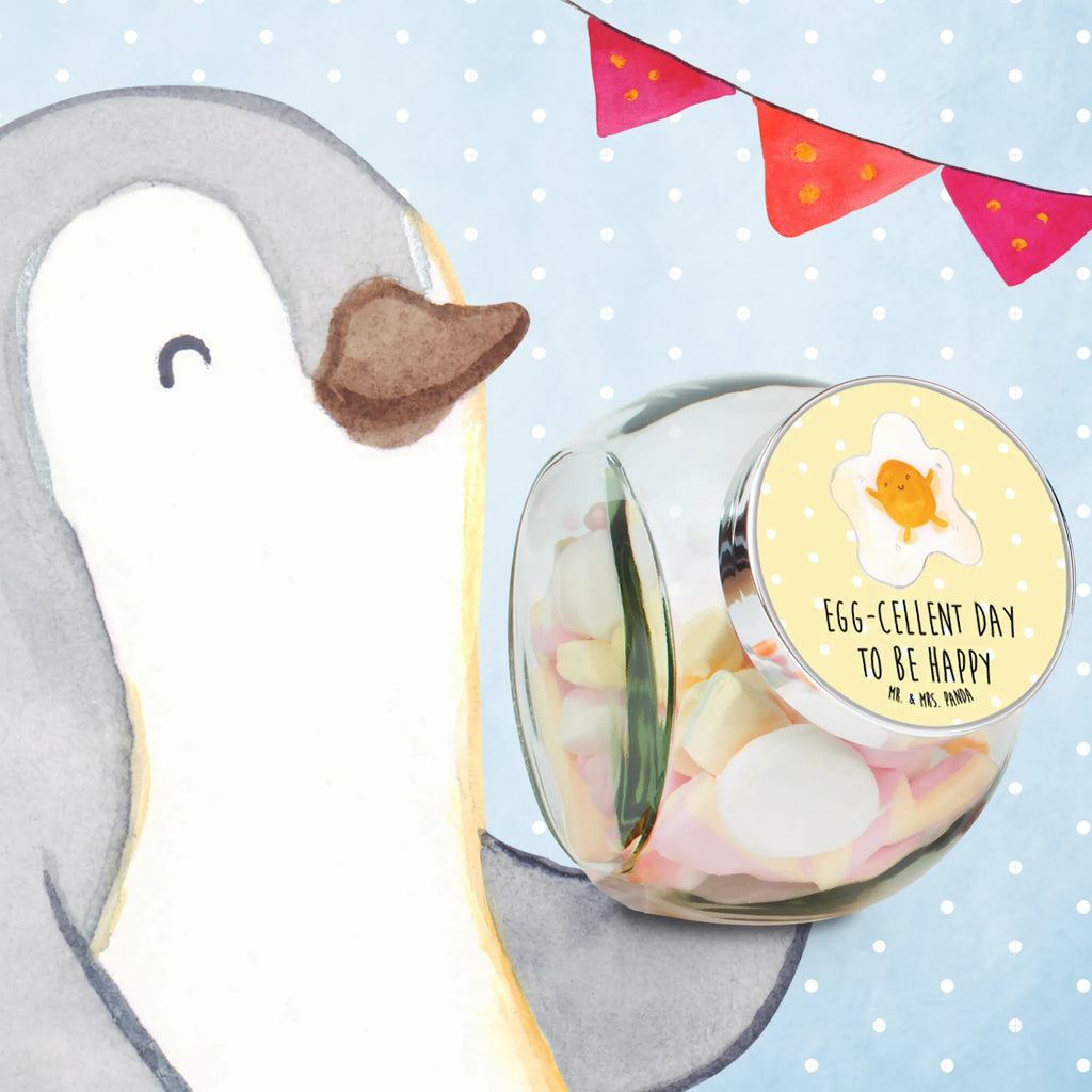 Candy Jar Fried egg egg small animals, cute, funny, cute animal motives, hand drawn, small world, funny sayings, good mood, happy, gifts, gift ideas, special gifts, animal lover, card, love, fried egg, Egg, nice, day