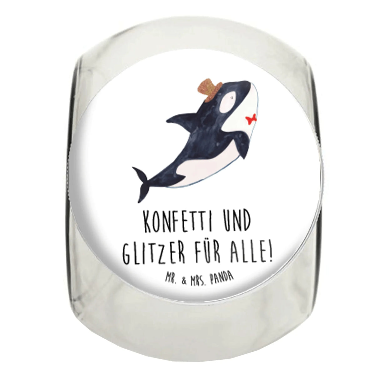 Bonbonglas Orca Zylinder Vorratsdose, Bonbonglas, mehrzweckglas, keksdose glas, Teedose, glasbehälter, Vorratsbehälter, küchenglas, Dekoglas, Müsli Glas, Frischhaltedose, Bonbonbehälter, Aufbewahrungsdose, aufbewahrungsglas, Lebensmittelbehälter, gewürzglas, schraubglas, Vorratsglas, Glasdose, Süßigkeitenglas, Naschglas, Naschdose, keksglas, Candyglas, Süßigkeiten Glas, Bonboniere, Vorratsdose Glas, Kaffeedose, lebensmittelbehälter glas, Meer, Meerestiere, Urlaub, Glitzer, Fest, Feier, Fete, Glitter, Orca, Konfetti, Glückwunsch, Narwal, Geburtstag