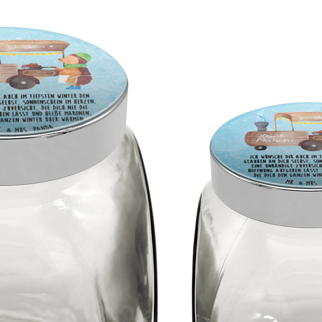 Słoik na cukierki Jeż kasztany Zima, Boże Narodzenie, dekoracje świąteczne, Mikołaj, Adwent, Wigilia, zimowy motyw