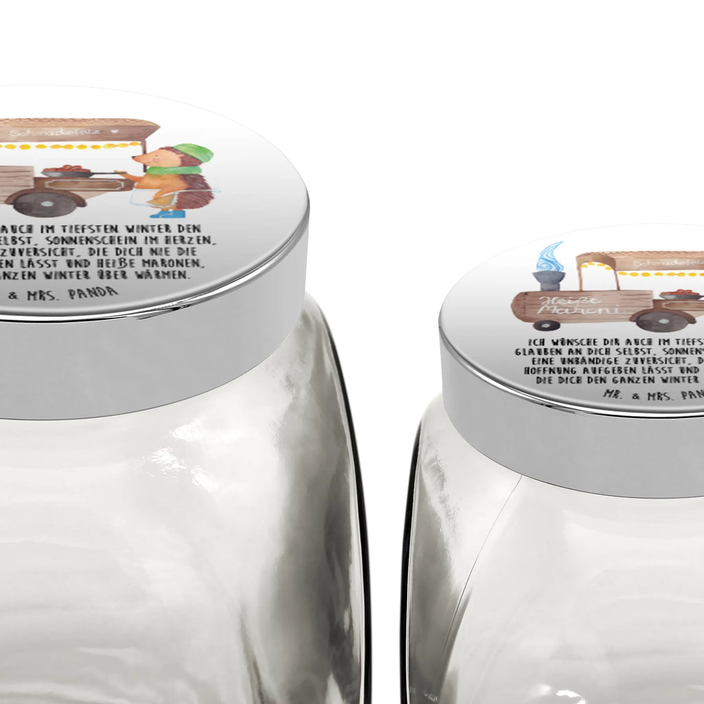 Słoik na cukierki Jeż kasztany Zima, Boże Narodzenie, dekoracje świąteczne, Mikołaj, Adwent, Wigilia, zimowy motyw