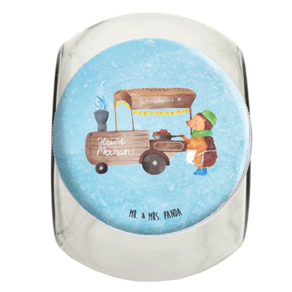 Słoik na cukierki Jeż kasztany Zima, Boże Narodzenie, dekoracje świąteczne, Mikołaj, Adwent, Wigilia, zimowy motyw