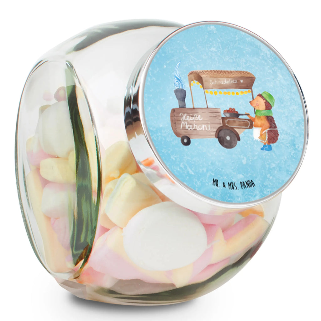 Słoik na cukierki Jeż kasztany Zima, Boże Narodzenie, dekoracje świąteczne, Mikołaj, Adwent, Wigilia, zimowy motyw