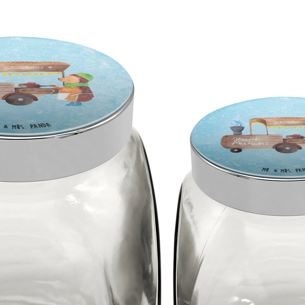 Słoik na cukierki Jeż kasztany Zima, Boże Narodzenie, dekoracje świąteczne, Mikołaj, Adwent, Wigilia, zimowy motyw