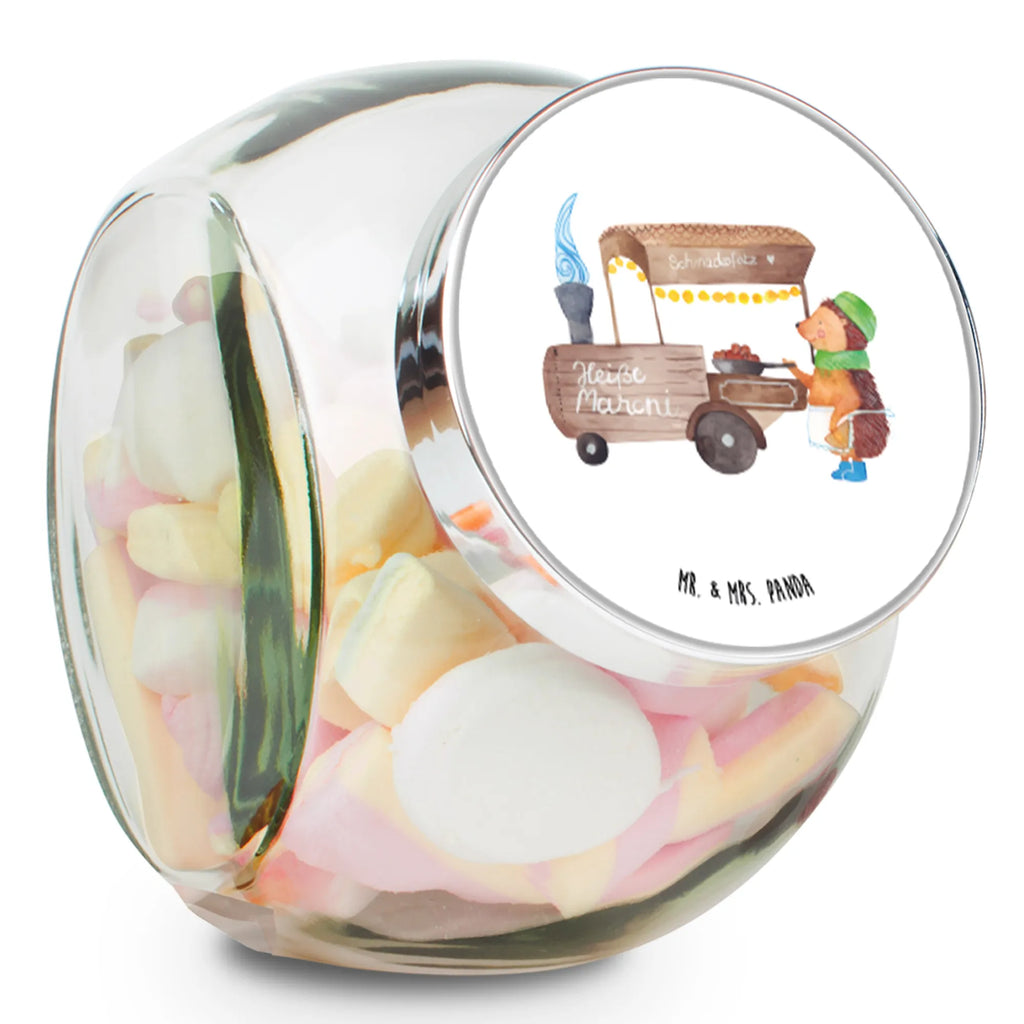 Słoik na cukierki Jeż kasztany Zima, Boże Narodzenie, dekoracje świąteczne, Mikołaj, Adwent, Wigilia, zimowy motyw