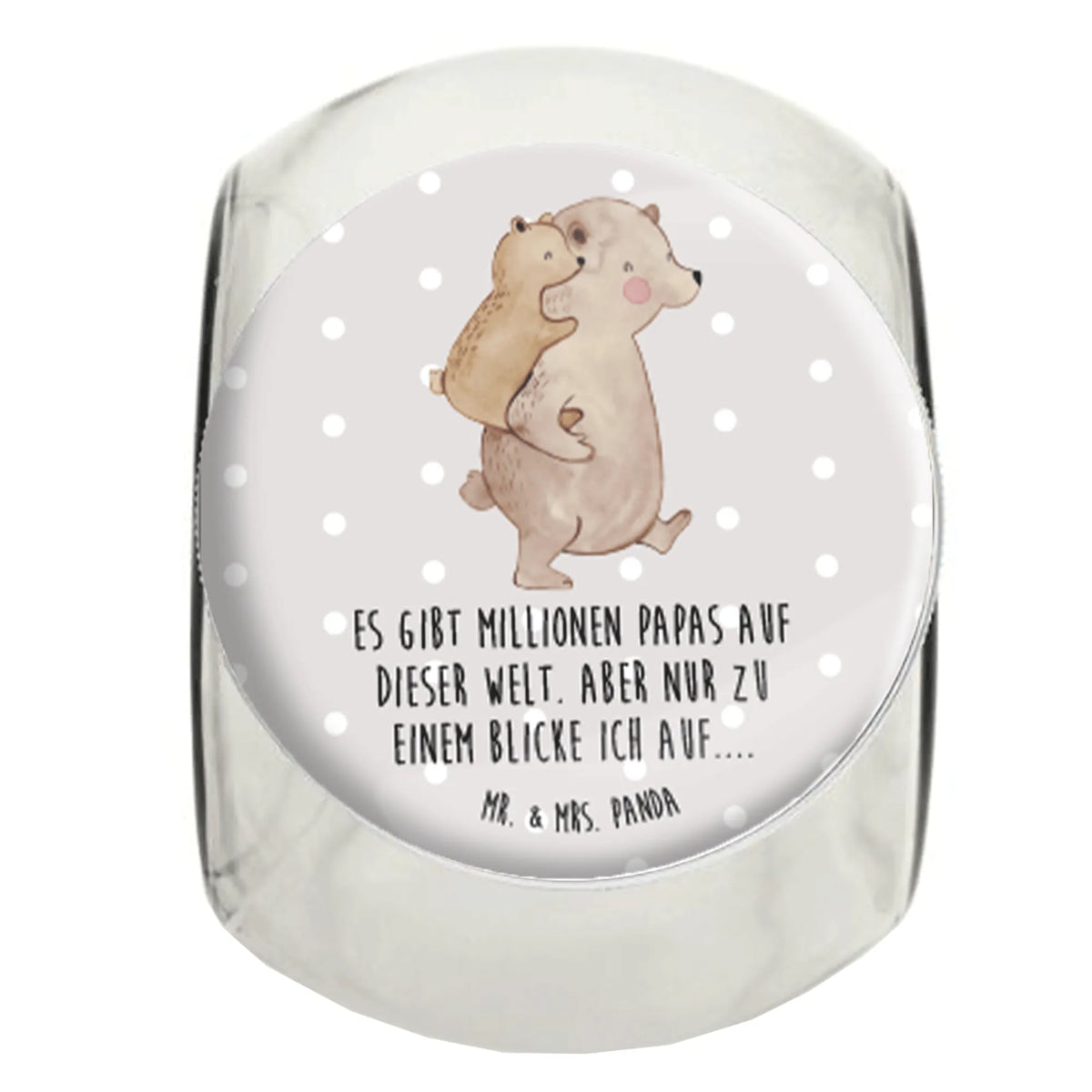 Candy Jar Papa Bear Mother's Day, Father's Day, uncle, birthday, present, father's day