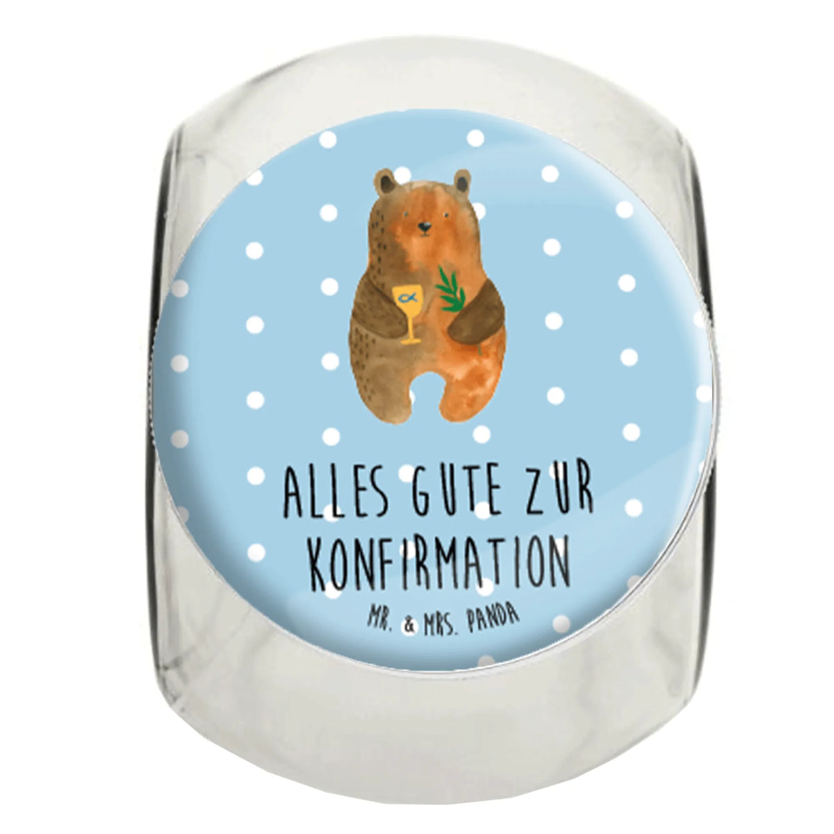 Słoik na cukierki niedźwiedź Bierzmowanie Süßigkeiten Glas, keksglas, Kaffeedose, Bonbonbehälter, Teedose, Vorratsdose, Frischhaltedose, keksdose glas, Süßigkeitenglas, Candyglas, küchenglas, schraubglas, glasbehälter, Naschglas, aufbewahrungsglas, Bonboniere, Vorratsdose Glas, Müsli Glas, Vorratsbehälter, Lebensmittelbehälter, Bonbonglas, Naschdose, mehrzweckglas, lebensmittelbehälter glas, Dekoglas, Vorratsglas, gewürzglas, Aufbewahrungsdose, Glasdose, Teddy, Bär, Teddybär, Kirche, Evangelisch, Gottesdienst, Konfirmation
