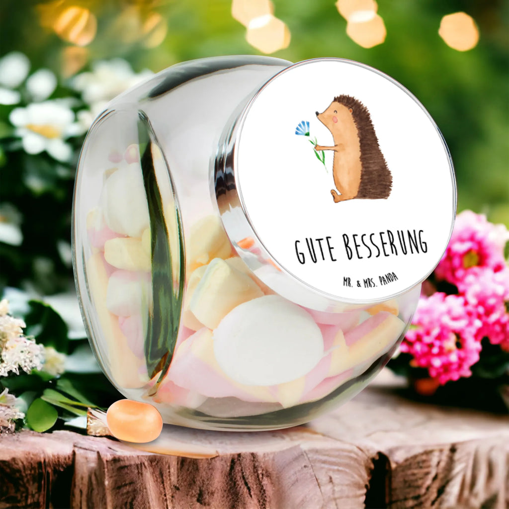 Słoik na cukierki jeż Kwiaty Motywy zwierzęce, dobra energia, zabawne powiedzonka, zwierzęta