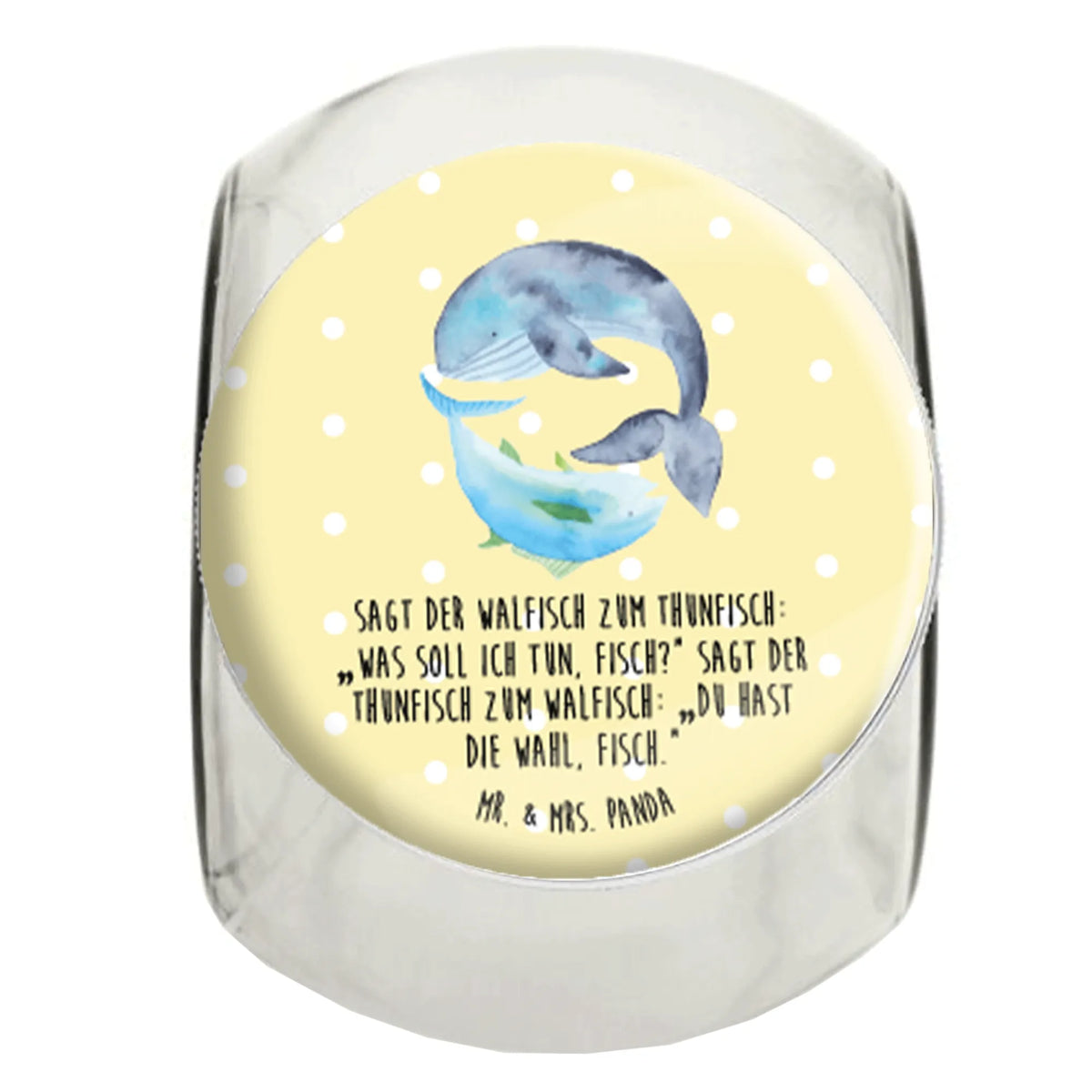 Candy Jar whale tuna funny sayings, cute, animal lover, card, small animals, special gifts, gift ideas, hand drawn, gifts, good mood, cute animal motives, word joke funny, flat joke, saying of the day, joke, flat joke gift, choice, tuna, saying funny, whale