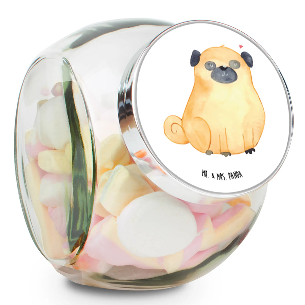 Candy Jar Pug dog, mutt, hound, woof, dog mama, dog breed, love dogs, love for dogs, dog decorative items, bag with dog print, funny gifts for dog owners, what do you give a dog lover, Christmas gifts for dogs, gifts for dogs, dog sayings, love, Pug, dog love