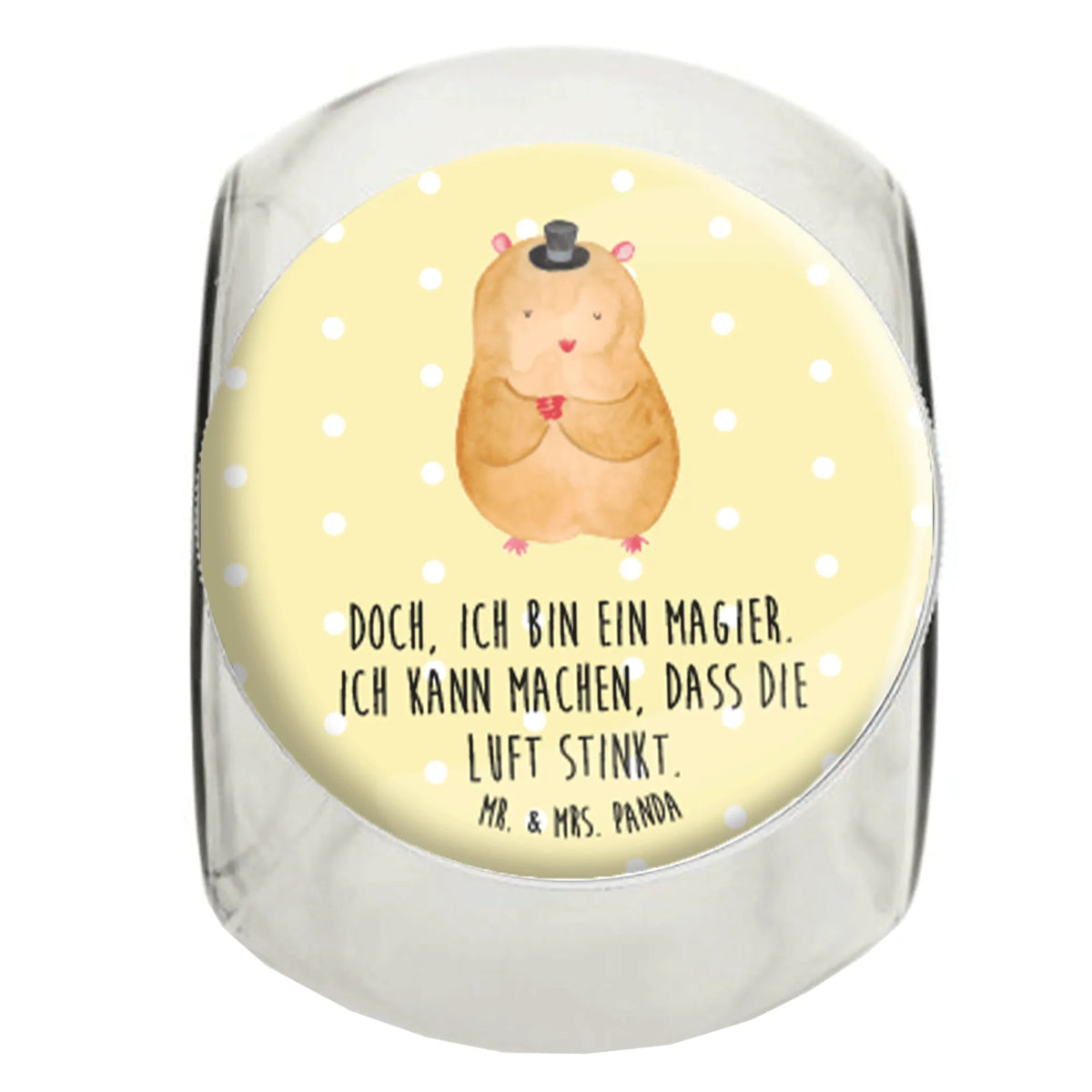 Candy Jar hamster cap funny sayings, cute, animal lover, card, small animals, special gifts, gift ideas, hand drawn, gifts, good mood, cute animal motives, magician, hat, dwarf hamster, top hat, wizard