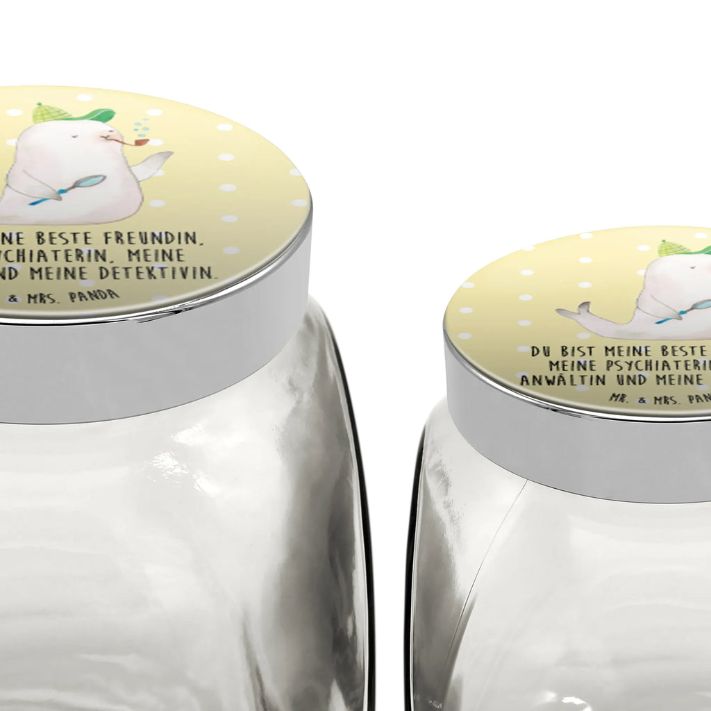 Candy Jar seal sherlock small animals, cute, funny, cute animal motives, hand drawn, small world, funny sayings, good mood, happy, gifts, gift ideas, special gifts, animal lover, card