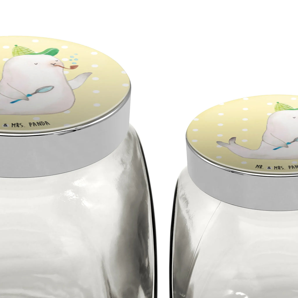 Candy Jar seal sherlock small animals, cute, funny, cute animal motives, hand drawn, small world, funny sayings, good mood, happy, gifts, gift ideas, special gifts, animal lover, card