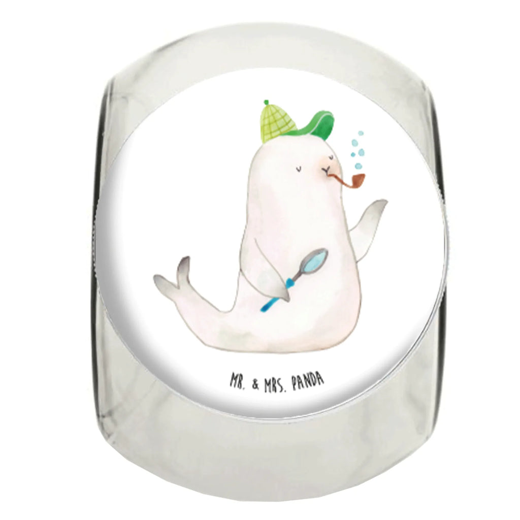 Candy Jar seal sherlock small animals, cute, funny, cute animal motives, hand drawn, small world, funny sayings, good mood, happy, gifts, gift ideas, special gifts, animal lover, card