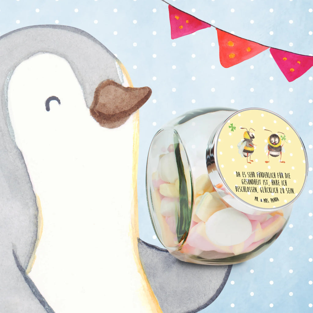 Słoik na cukierki Trzmiele koniczyna Motywy zwierzęce, dobra energia, zabawne powiedzonka, zwierzęta