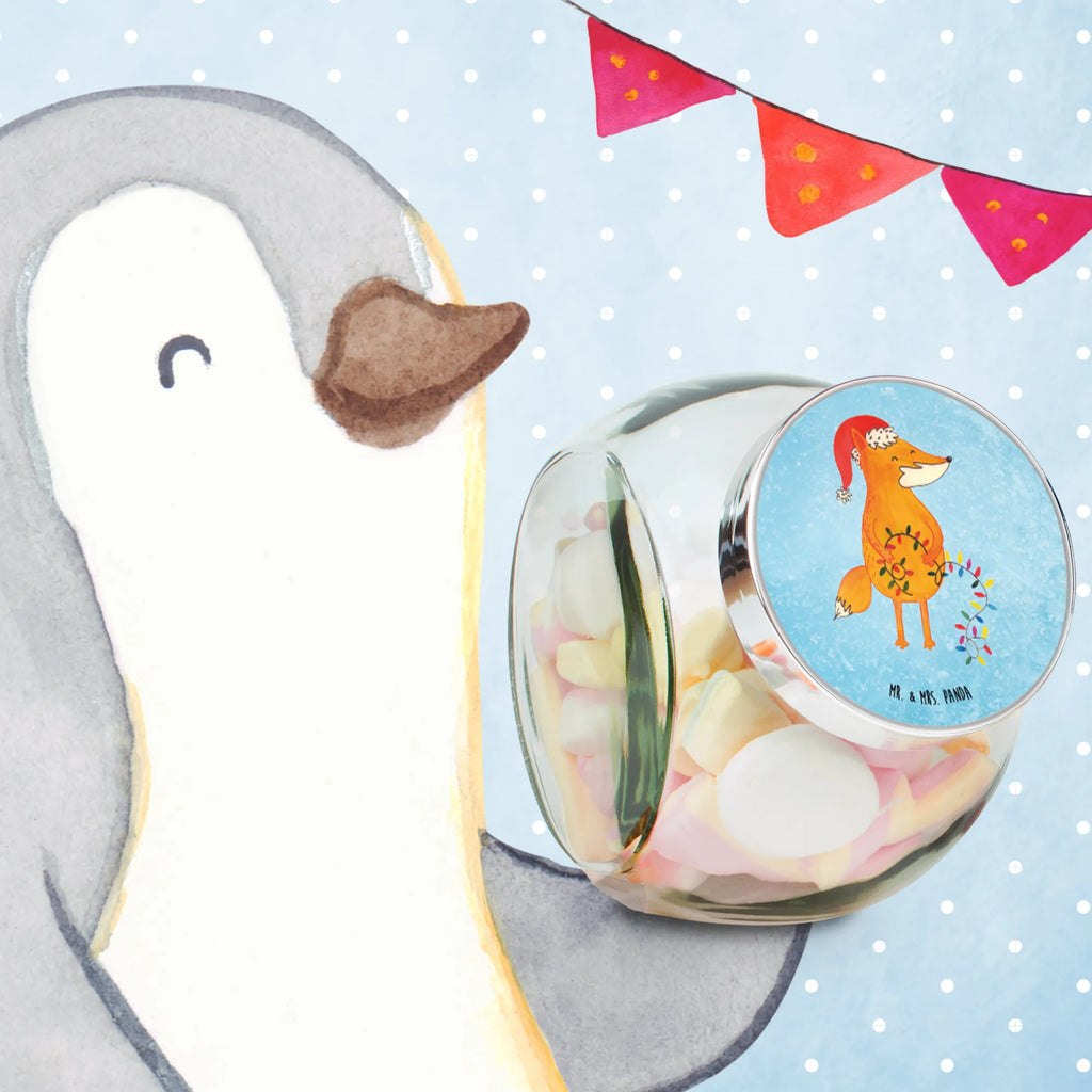 Słoik na cukierki lis Boże Narodzenie Zima, Boże Narodzenie, dekoracje świąteczne, Mikołaj, Adwent, Wigilia, zimowy motyw