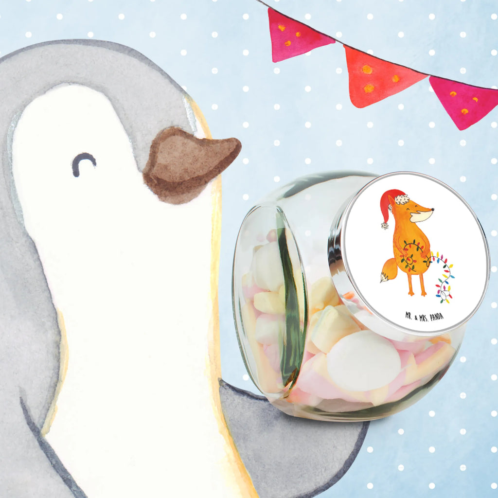 Słoik na cukierki lis Boże Narodzenie Zima, Boże Narodzenie, dekoracje świąteczne, Mikołaj, Adwent, Wigilia, zimowy motyw