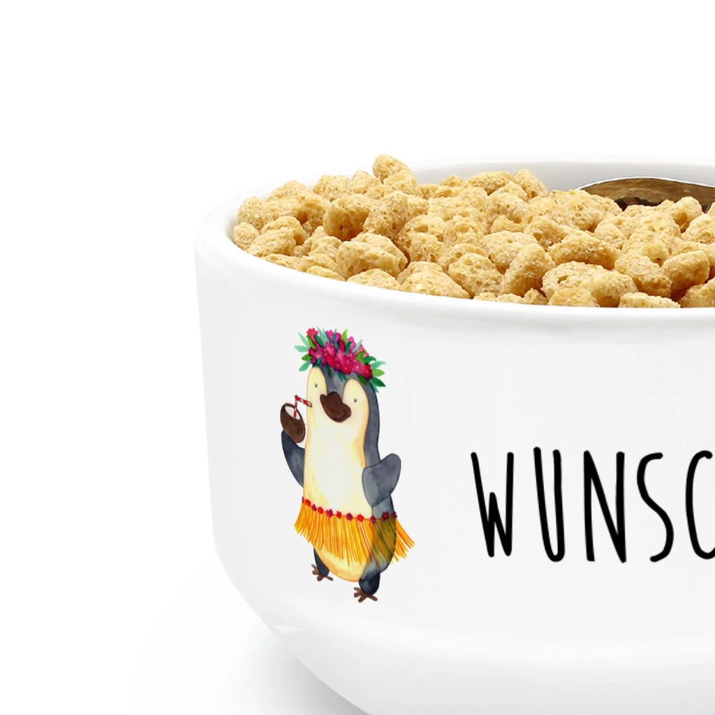Personalized Muesli Bowl Penguin coconut fruit bowl, breakfast bowl, soup bowl, salad bowl, bowl, ceramic bowl, muesli bowl, porcelain bowl, snack bowl, dessert bowl, personalized cereal bowl, Penguin, North Pole, Winter, Penguins, penguins, aloha, coconut, Hawaii, vacation
