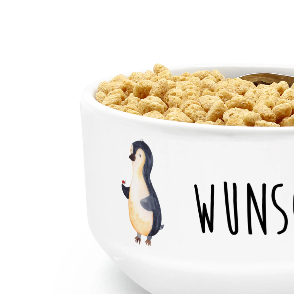 Personalized Muesli Bowl Penguin ladybug snack bowl, personalized cereal bowl, salad bowl, soup bowl, bowl, ceramic bowl, muesli bowl, dessert bowl, porcelain bowl, breakfast bowl, fruit bowl, Penguin, North Pole, Winter, Penguins, wonder, happiness, ladybird, love, joy of life, penguins, joy