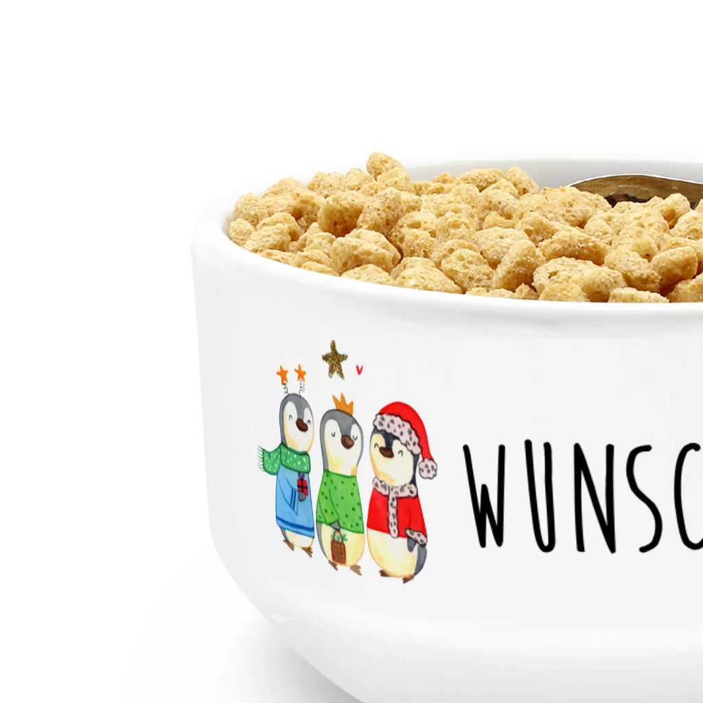 Personalized Muesli Bowl wintertime Holy Three Kings dessert bowl, fruit bowl, porcelain bowl, ceramic bowl, bowl, salad bowl, muesli bowl, soup bowl, snack bowl, personalized cereal bowl, breakfast bowl, Winter, Christmas, Christmas time, snow, Santa Claus, Epiphany, Christmas present, Christmas days, Christmas Eve