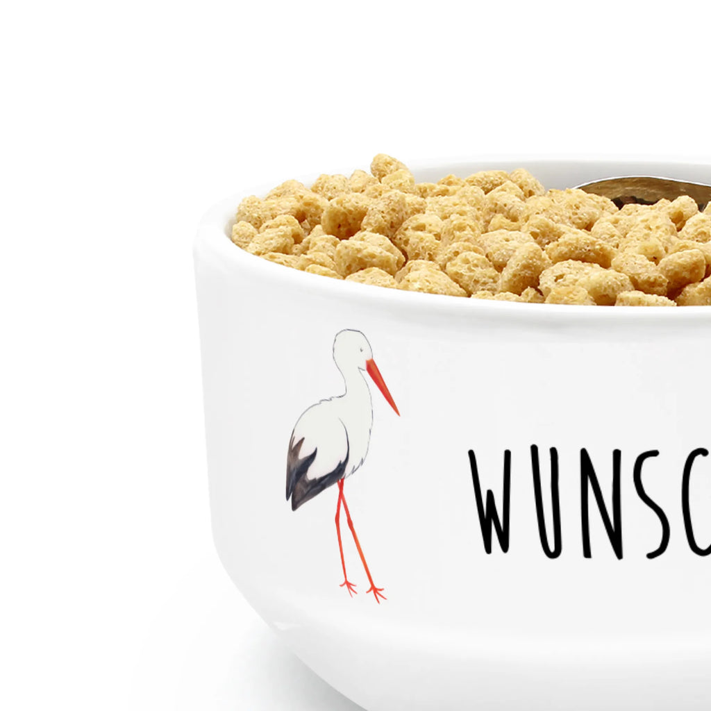 Personalized Muesli Bowl Stork fruit bowl, porcelain bowl, snack bowl, bowl, salad bowl, breakfast bowl, ceramic bowl, soup bowl, personalized cereal bowl, muesli bowl, dessert bowl, small animals, cute, funny, cute animal motives, hand drawn, small world, funny sayings, good mood, happy, gifts, gift ideas, special gifts, animal lover, card, pregnant, baby bump, mother, baby, pregnancy, birth, becoming a mother, stork, mothers