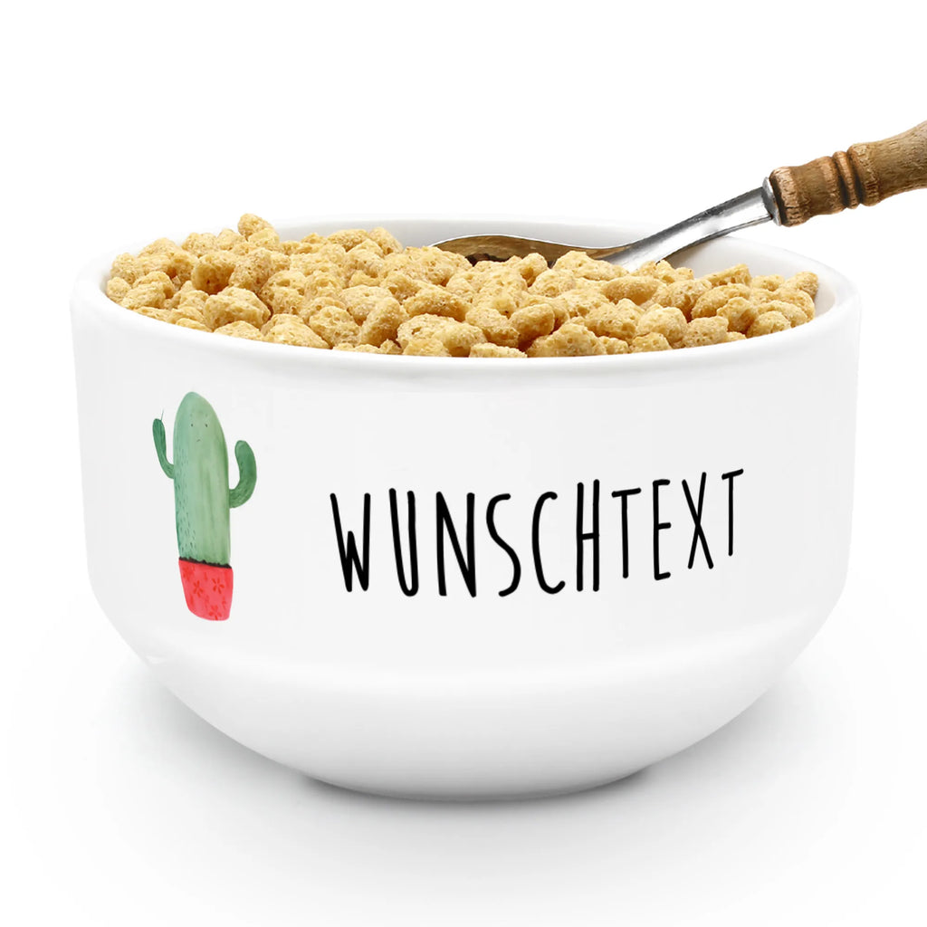 Personalized Muesli Bowl cactus Fury ceramic bowl, salad bowl, bowl, muesli bowl, snack bowl, breakfast bowl, dessert bowl, soup bowl, fruit bowl, porcelain bowl, personalized cereal bowl, cactus, cactuses, plants, cactus plant, small green cactus, school, boss, office, annoy, office life, colleague, angry