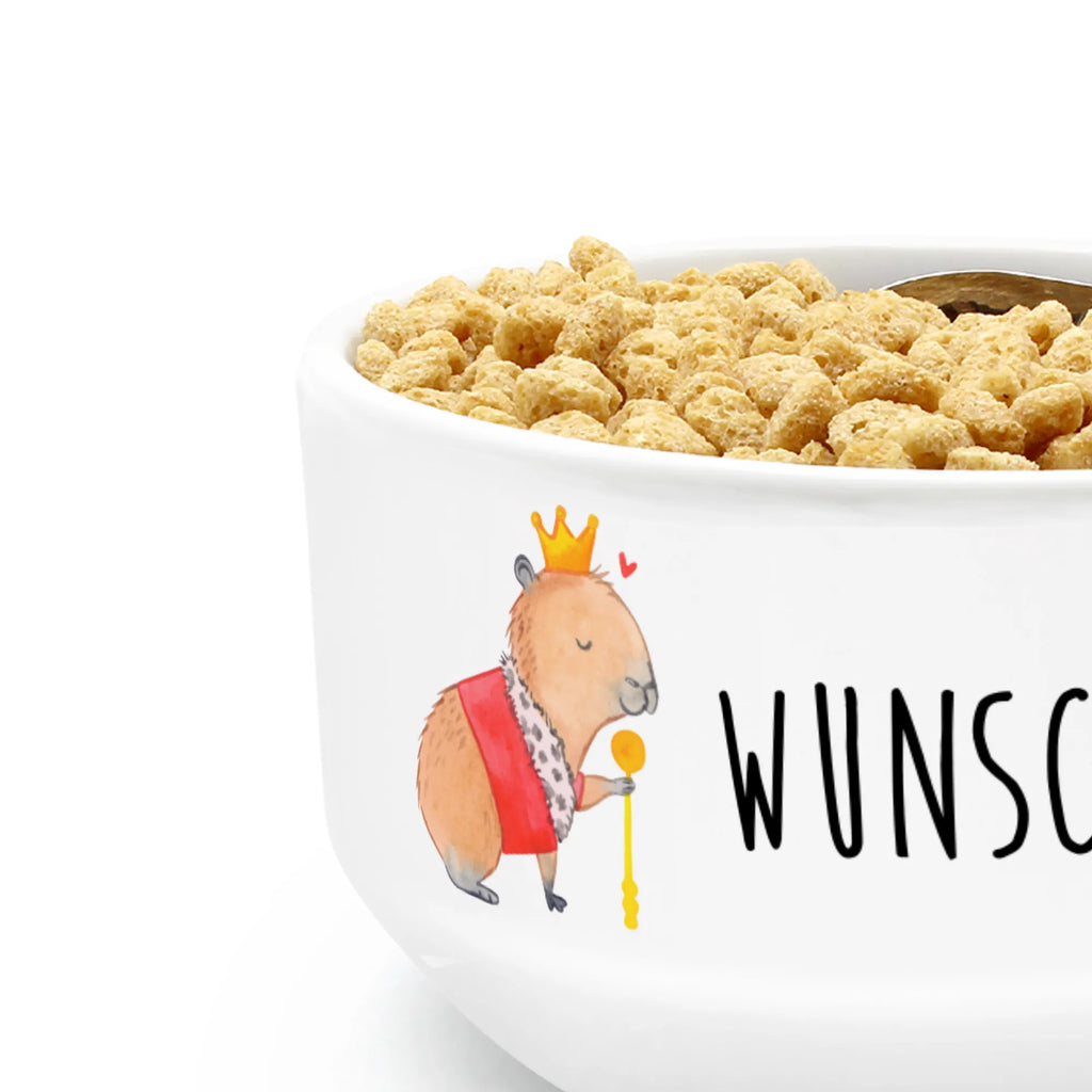 Personalized Muesli Bowl Capybara King soup bowl, snack bowl, personalized cereal bowl, fruit bowl, salad bowl, porcelain bowl, muesli bowl, ceramic bowl, breakfast bowl, dessert bowl, bowl, small animals, cute, funny, cute animal motives, hand drawn, small world, funny sayings, good mood, happy, gifts, gift ideas, special gifts, animal lover, card