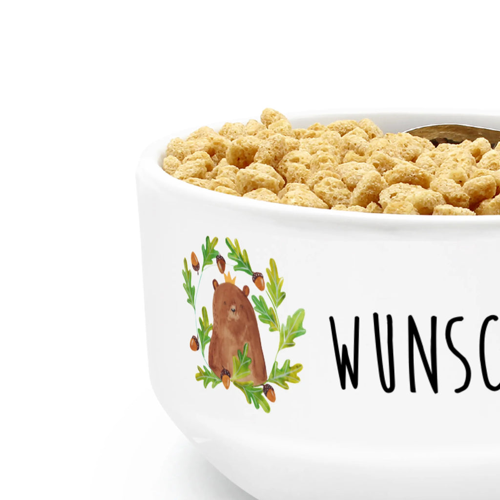 Personalized Muesli Bowl bear king dessert bowl, muesli bowl, bowl, fruit bowl, snack bowl, porcelain bowl, soup bowl, personalized cereal bowl, salad bowl, breakfast bowl, ceramic bowl, bear, teddy, teddy bear, cuddly toy, Dad, Daddy, best daddy, Father, Bear, Father's Day, Daddy Bear, world best daddy