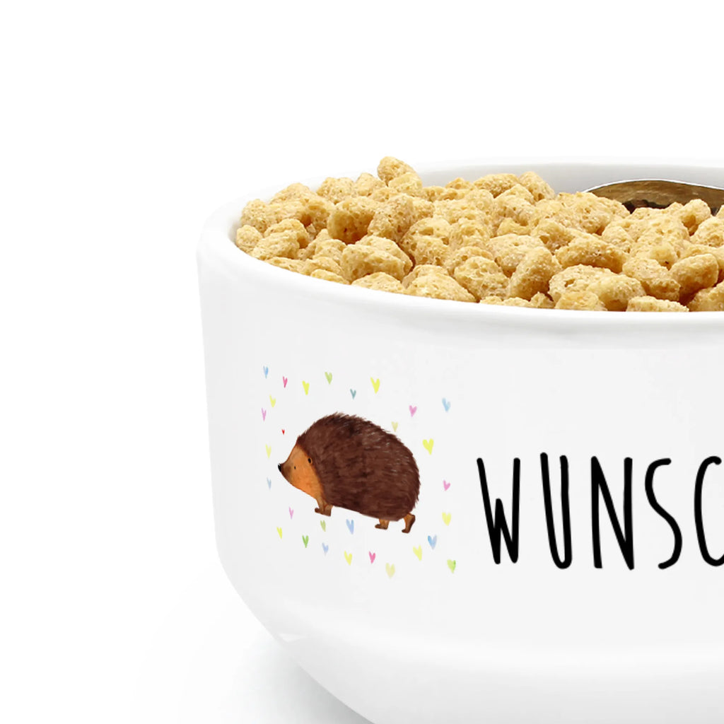 Personalized Muesli Bowl Hedgehog hearts snack bowl, dessert bowl, personalized cereal bowl, muesli bowl, breakfast bowl, bowl, fruit bowl, salad bowl, porcelain bowl, soup bowl, ceramic bowl, small animals, cute, funny, cute animal motives, hand drawn, small world, funny sayings, good mood, happy, gifts, gift ideas, special gifts, animal lover, card, Love, heart, hearts, life, kiss, trust, hedgehog