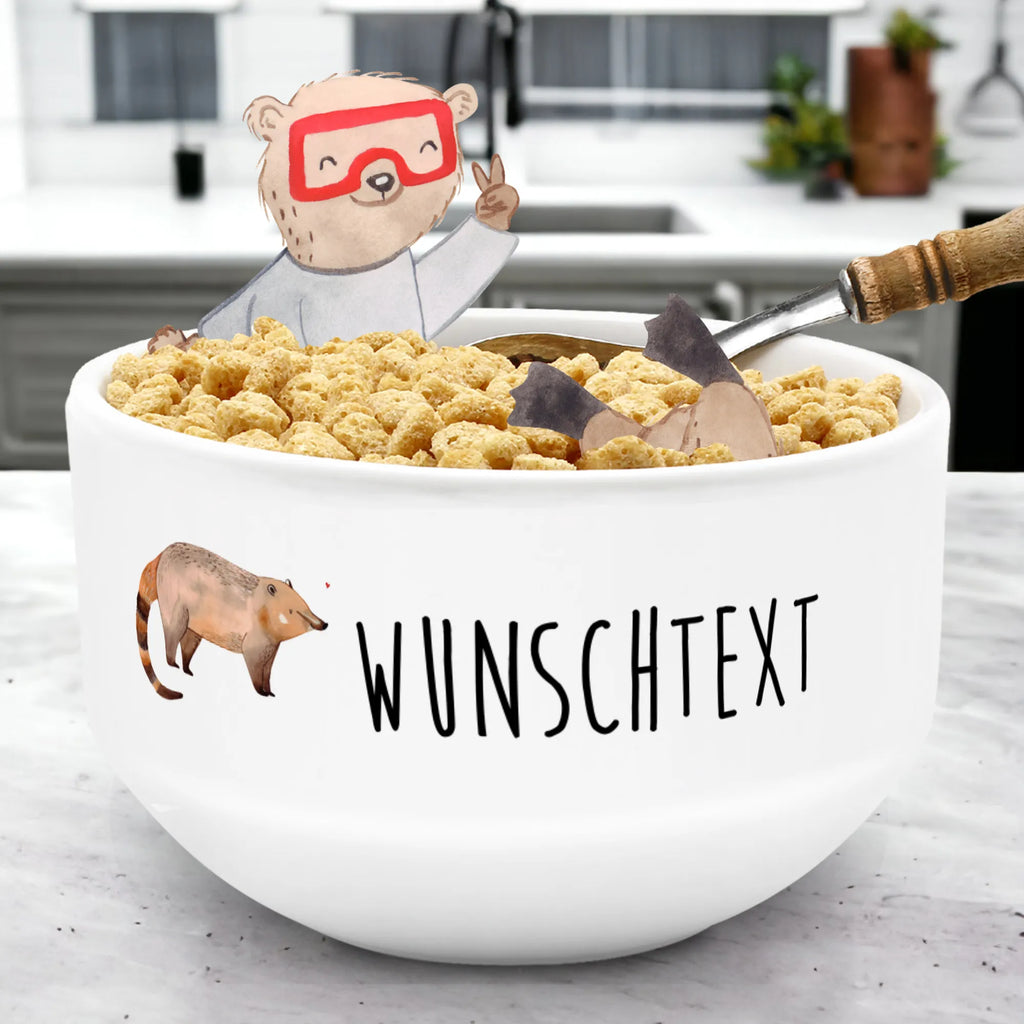 Personalisierte Müslischale Nasenbär Müs­lischale Namen, Personalisierte Schüsseln, Müs­lischale mit Name, Müslischüssel, Müs­lischale personalisiert, Müs­lischale Spruch, Schüssel, Snackschale, Bedruckte Müs­lischale, Müs­lischale Geschenk, Müslischale, Müs­lischale mit Namen, Porzellan Schale, Früstücksschüssel, Personalisierte Schale, Schüssel personalisieren, Suppenschüssel, Keramik Schüssel, Dessertschüssel, Müs­lischale mit Text, Große Müs­lischale mit Namen, Schale personalisieren, Müs­lischale Name, Salatschüssel, Obstschale, Personalisierte Müs­lischale, Tiermotive, Gute Laune, lustige Sprüche, Tiere, Bär, Nasenbär, Nasenbären, Rüsselbär