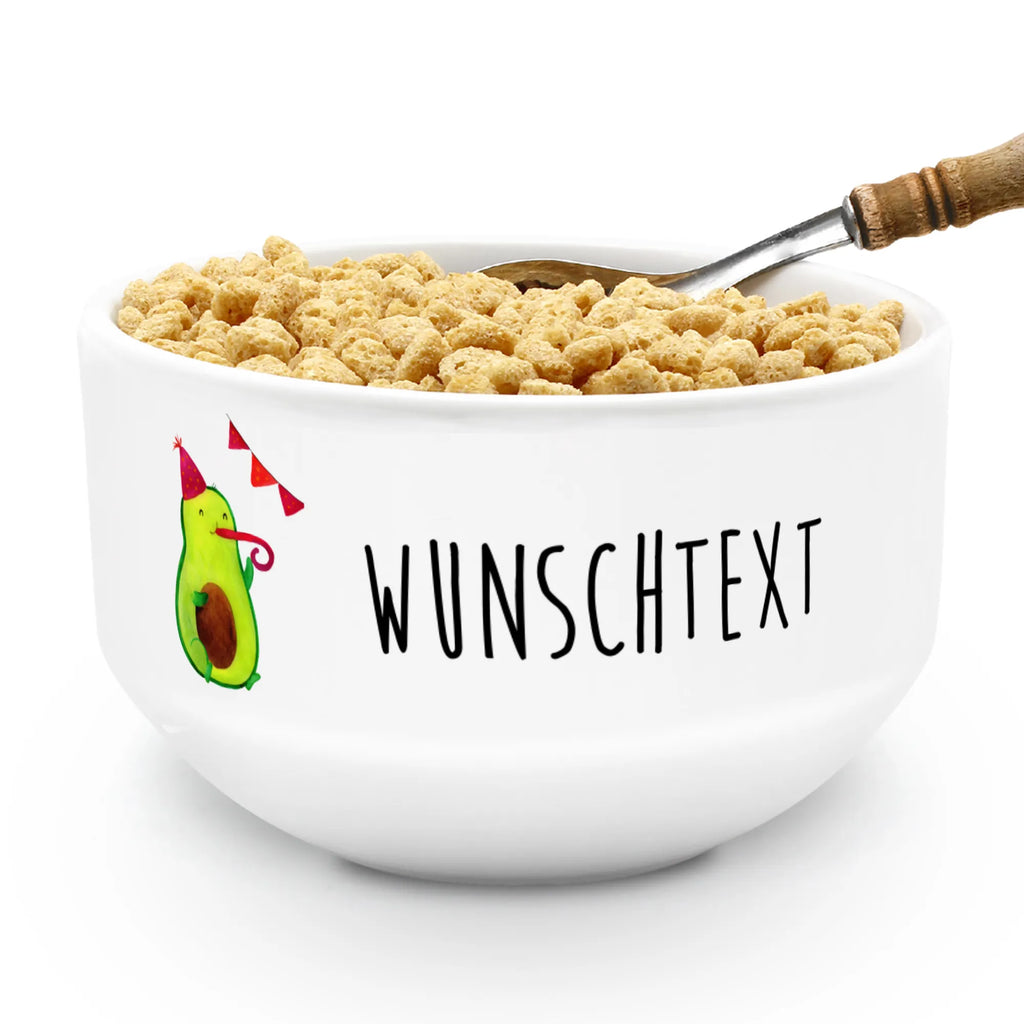 Personalized Muesli Bowl avocado party time breakfast bowl, muesli bowl, fruit bowl, dessert bowl, personalized cereal bowl, snack bowl, porcelain bowl, ceramic bowl, salad bowl, soup bowl, bowl, avocado, vegetables
