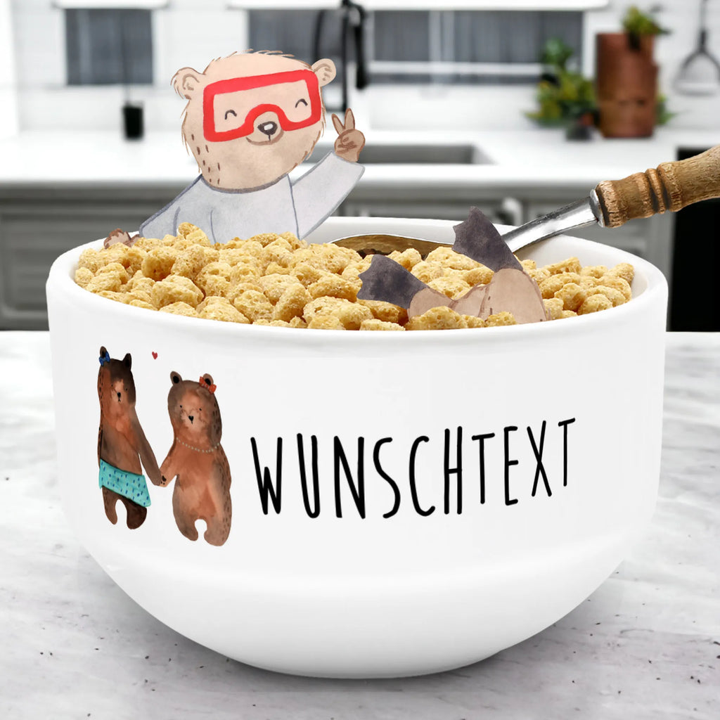 Personalized Muesli Bowl bear Girlfriend snack bowl, breakfast bowl, dessert bowl, salad bowl, personalized cereal bowl, fruit bowl, porcelain bowl, soup bowl, muesli bowl, bowl, ceramic bowl, bear, teddy, teddy bear, cuddly toy, bear girlfriend best friend love proof of love loves buddy buddy