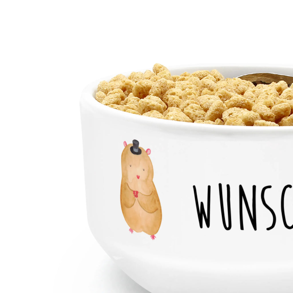 Personalizowana miska na musli Chomik kapelusz Motywy zwierzęce, dobra energia, zabawne powiedzonka, zwierzęta